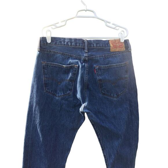 Vintage Levi’s 501 mens Blue Jeans medium Wash Denim 36 x 32 Red Tag R 90s - Picture 8 of 13